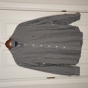 Ralph Lauren Black White Gingham Shirt Size XL